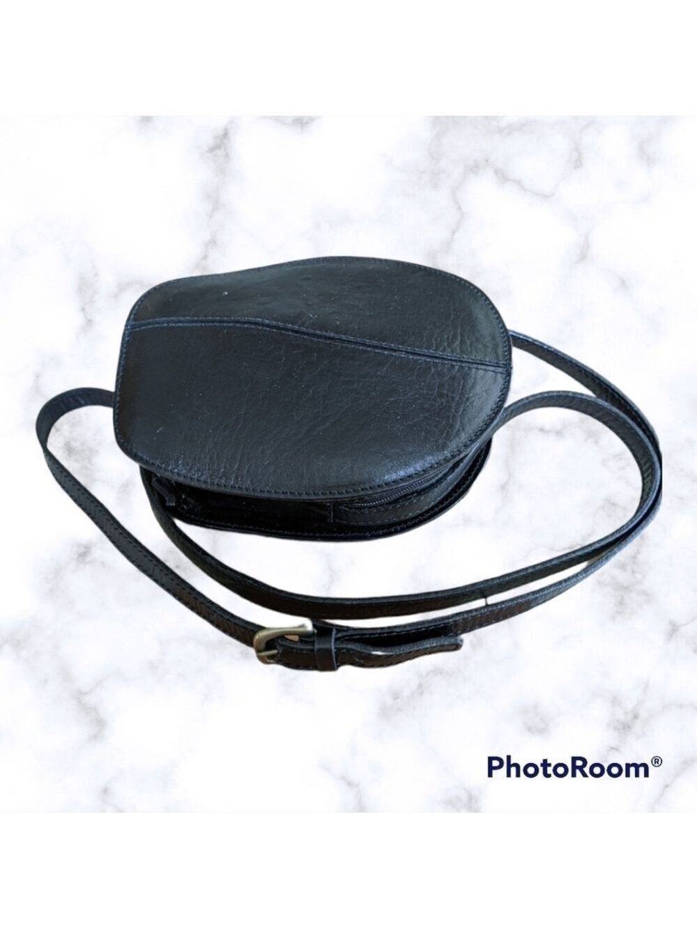 VINTAGE Genesis Black leather bag Unique